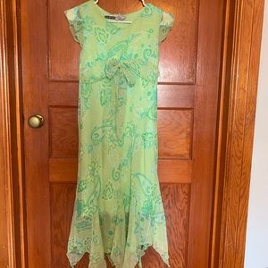 Green maxi dress kids